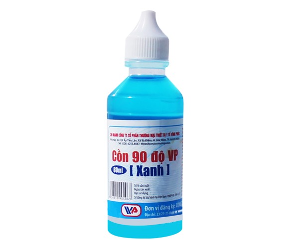 Cồn y tế 90 độ xanh Vĩnh Phúc (60ml)